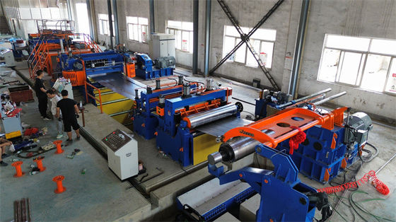Máquina de corte longitudinal automática de lámina de metal de recubrimiento de bobina de 150 mpm 0,3-3 X 1600